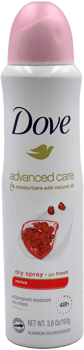 Dove Advanced Care – Dry Spray Deodorant – Revive – 3.8 OZ