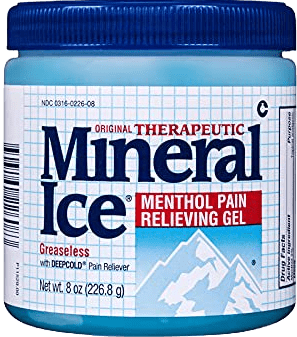 Mineral Ice – Menthol Pain Relieving Gel – 8 FL Oz.